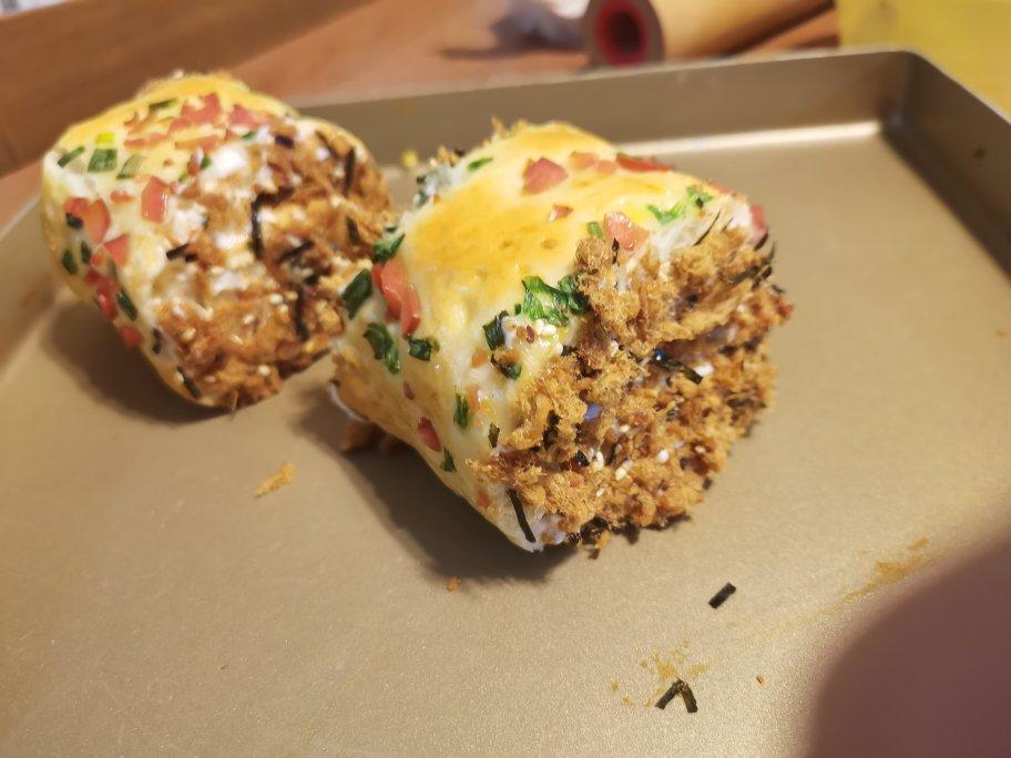 回忆的味道---肉松面包卷