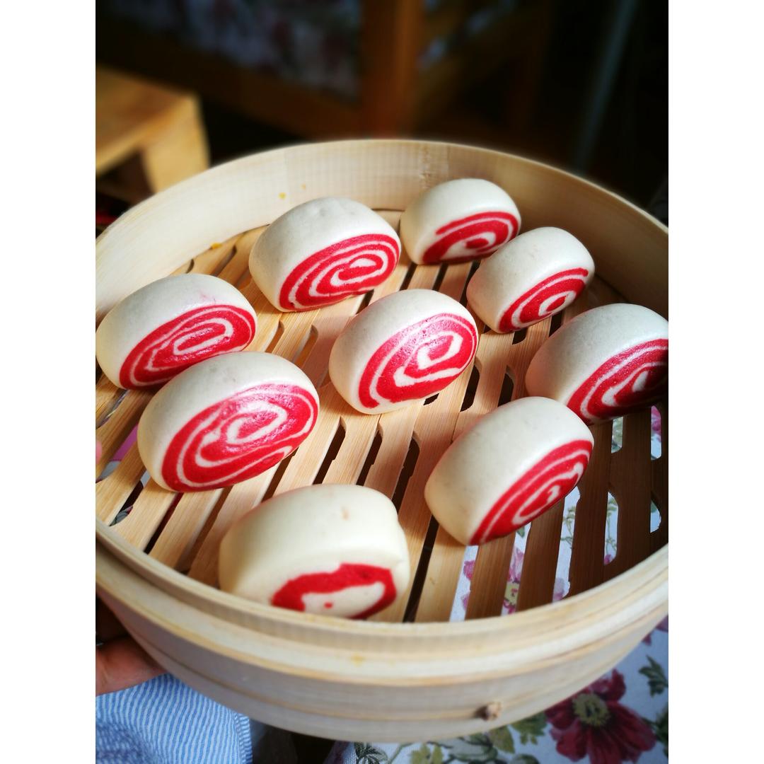双色馒头（花朵馒头）