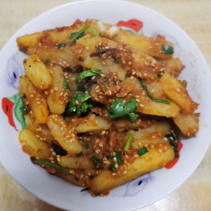 水煎土豆条