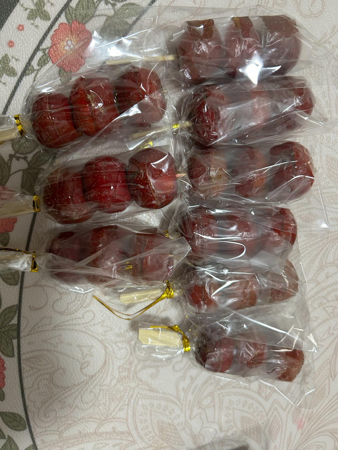糖浆嘎嘣脆的糖葫芦