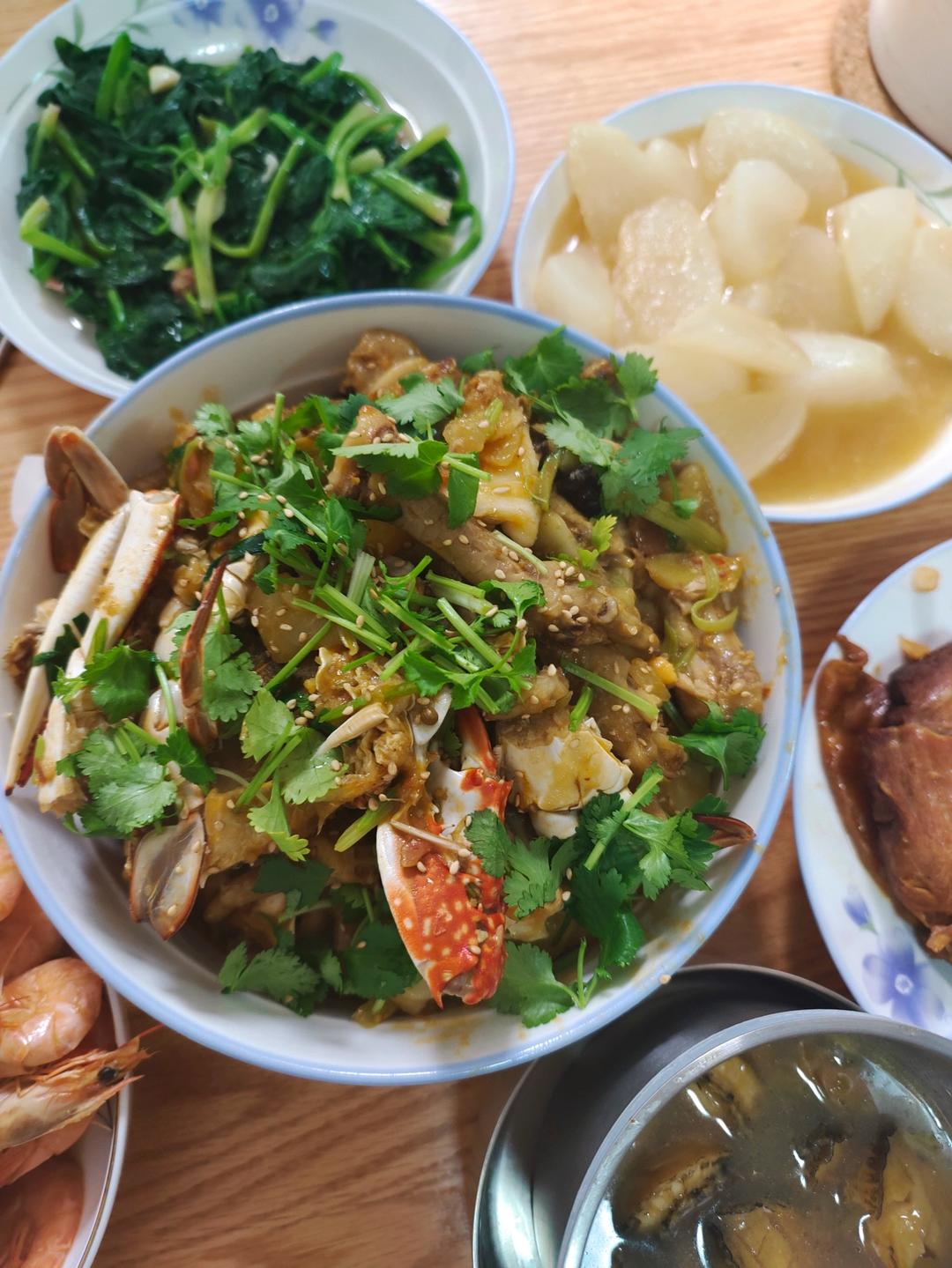蟹肉煲