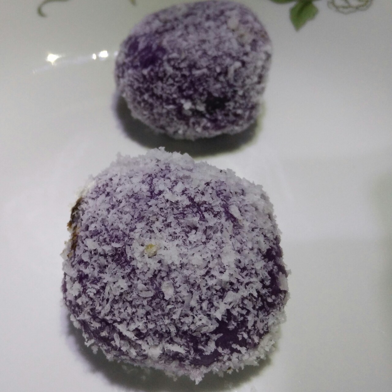 紫薯糯米糍:( 果仁巧克力流心:)