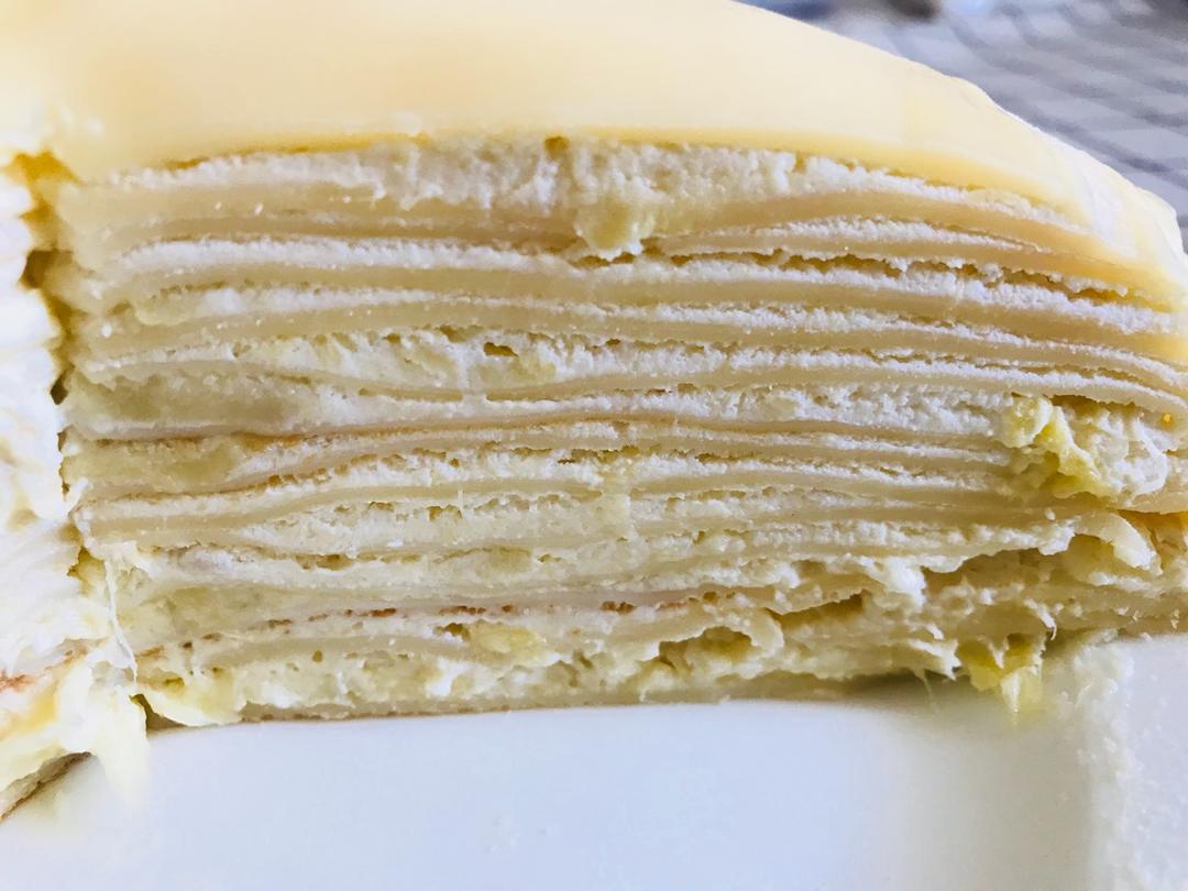 粒粒糖1做的【小森妈妈菜谱】自制"多肉"榴莲千层