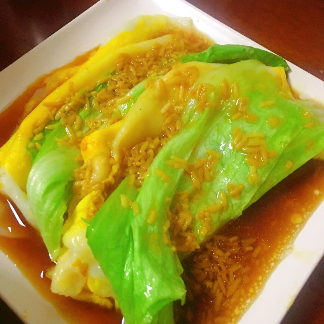 留学生自制肠粉（平底锅版）