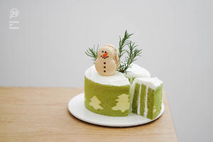 新手也能学会的圣诞小森林漩涡蛋糕 | 北鼎烤箱版的做法 步骤30