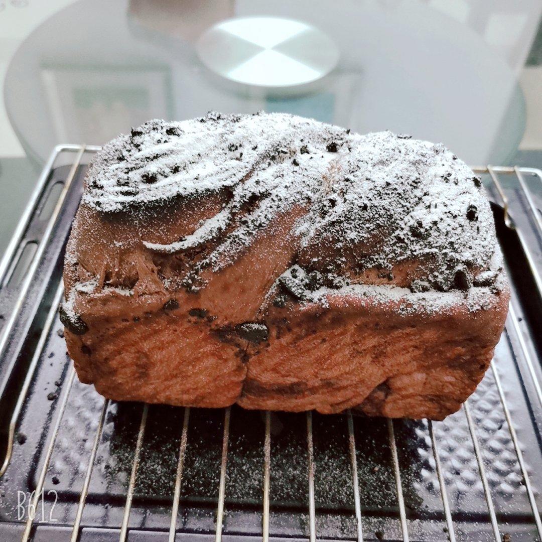 雪山巧克力吐司（巧克力奥利奥吐司面包）