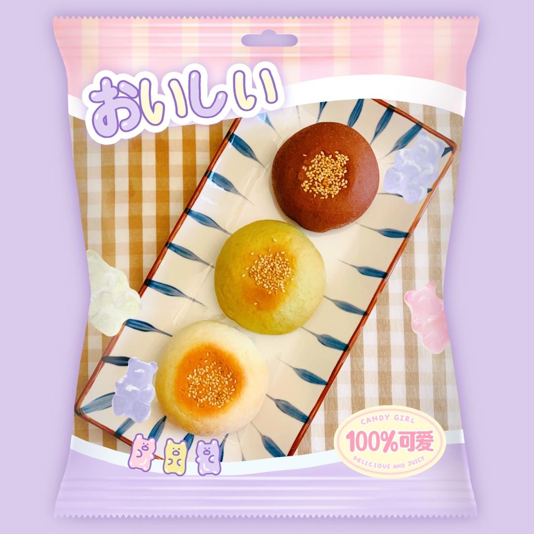 日式和风红豆包