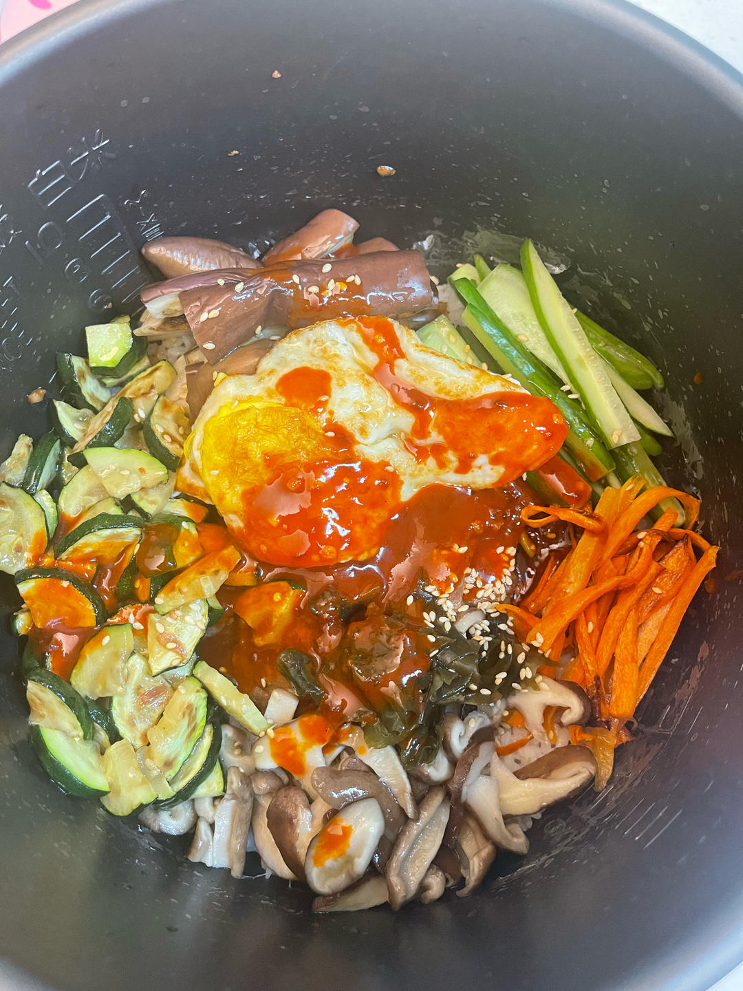 韓式拌飯的做法