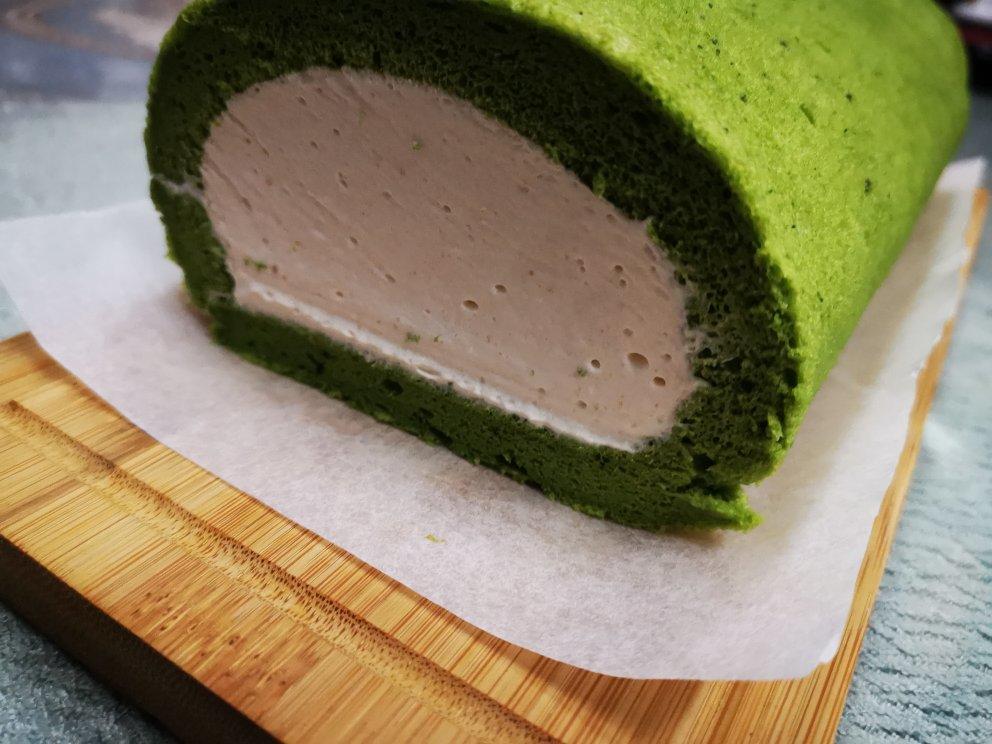 抹茶戚风蛋糕卷