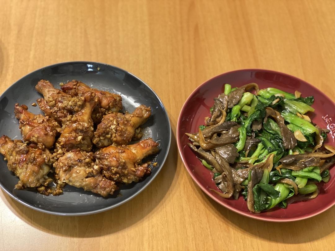 蒜香烤鸡翅根