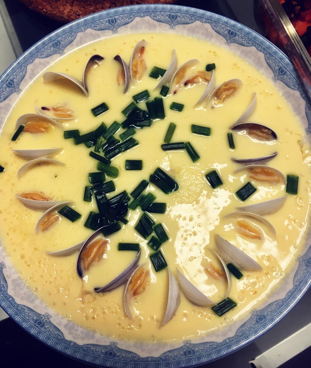 超滑嫩的蛤蜊炖蛋