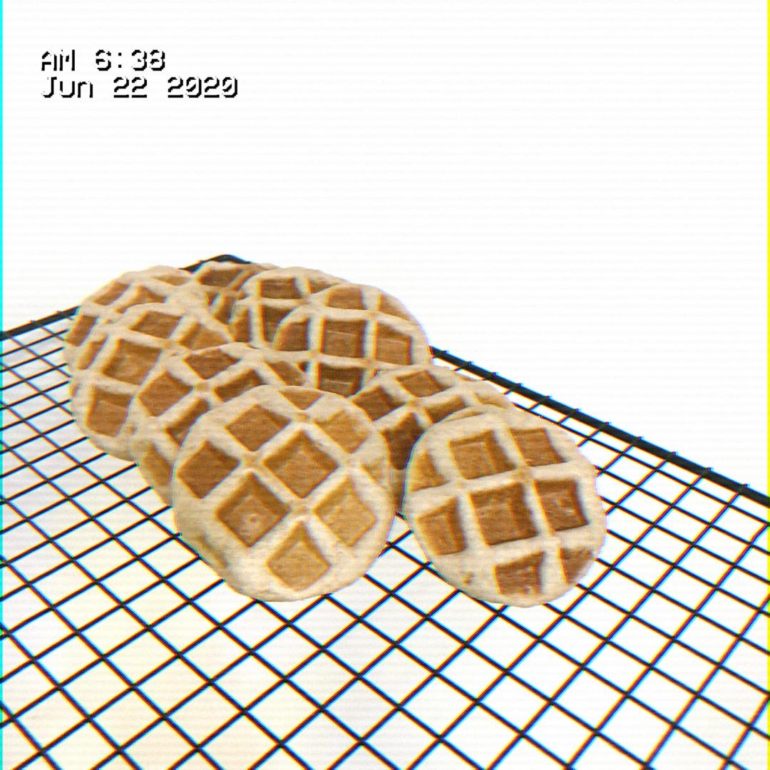 纯黑麦燕麦华夫饼面包  100%黑麦粉