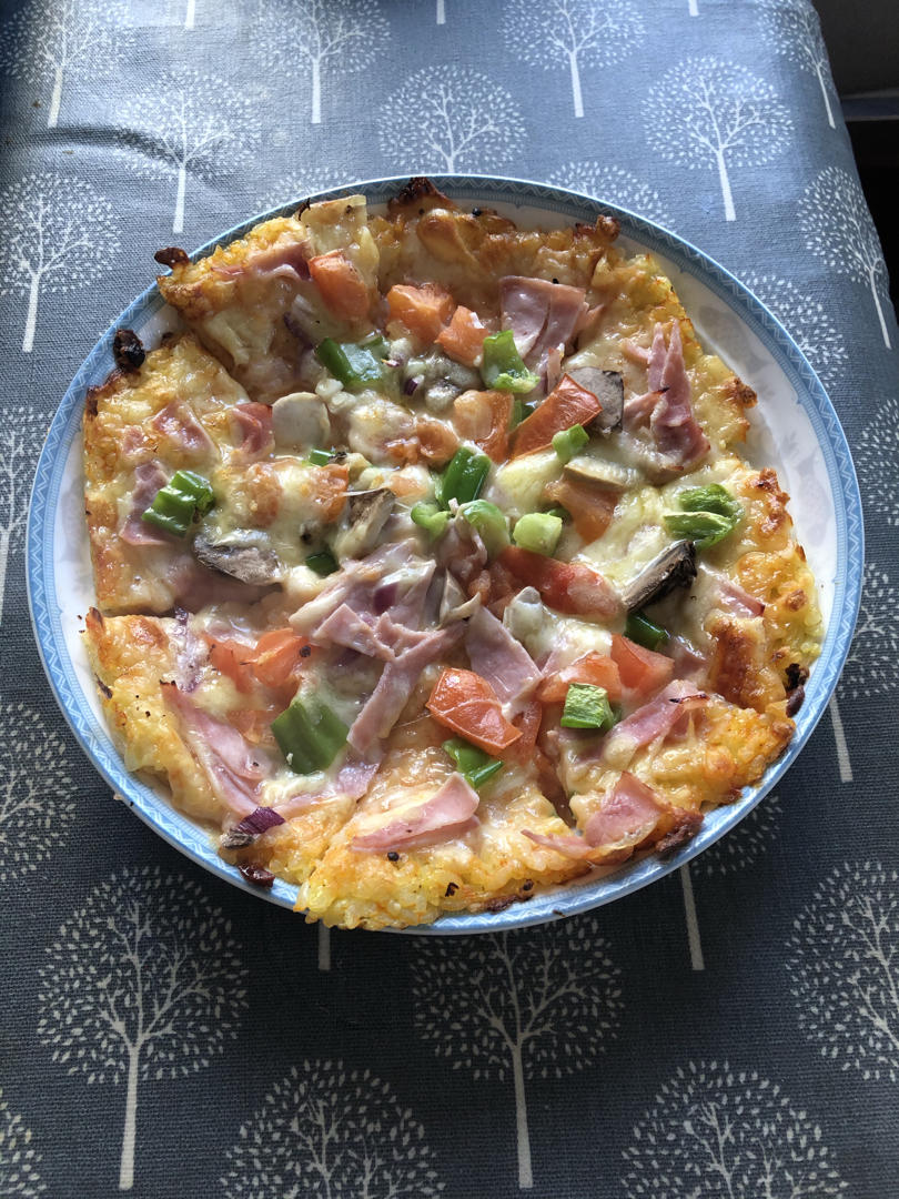 剩米饭的华丽转身-米饭披萨