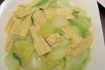 白菜叶炒腐竹