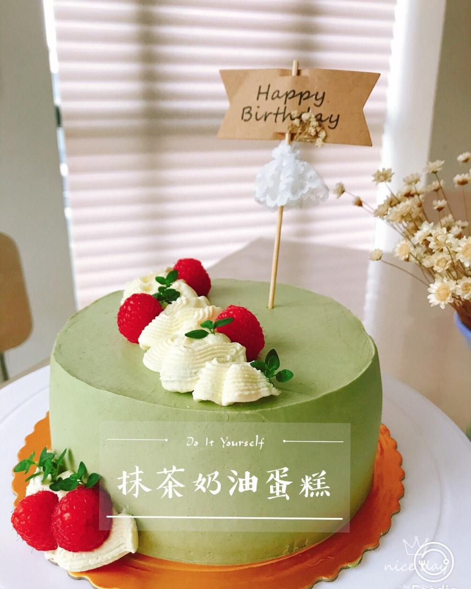 轻颜抹茶蜜豆奶油蛋糕（6寸）