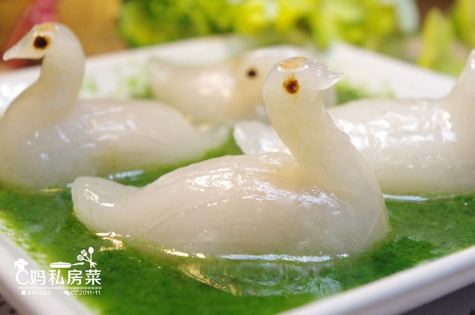 水晶天鹅—舌尖上中国出现的小点