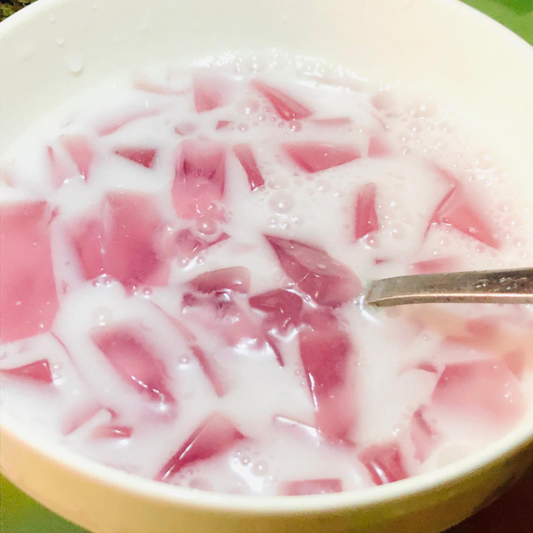 多肉葡萄冻撞奶🍇-「简单做法」0失败