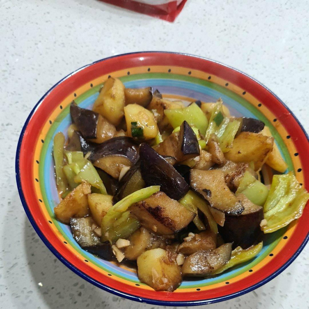 极简少油地三鲜