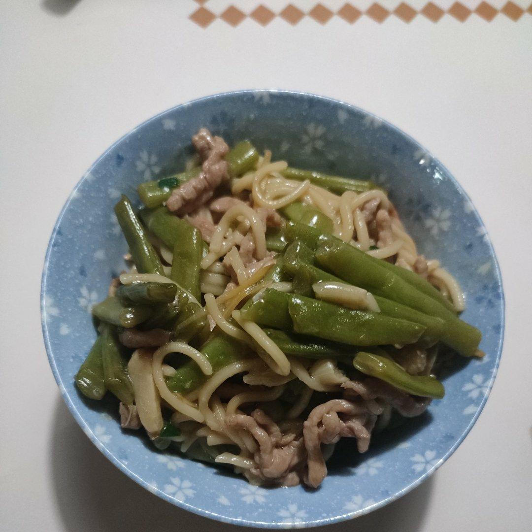 地道老北京扁豆焖面 豆角焖面 太好吃小心吃撑哦