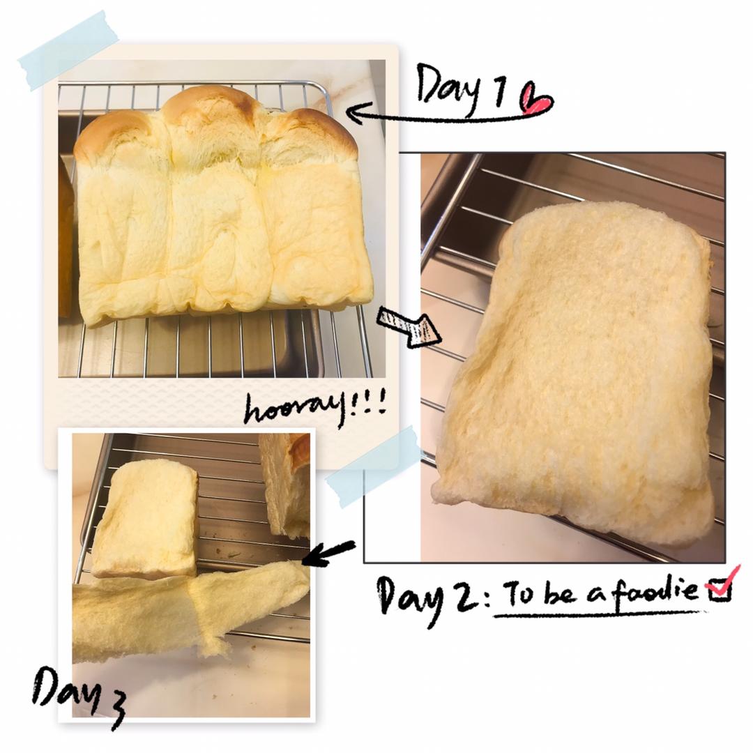 只需要一次发酵！爆发力超强～口感如棉花一样的酸奶吐司🍞