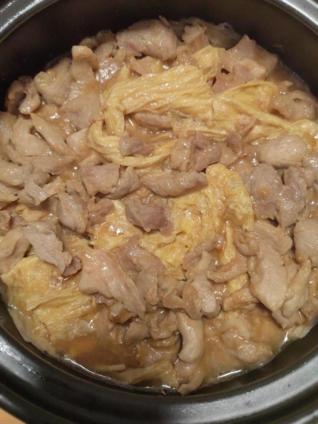 强强联手的腐竹焖牛肉