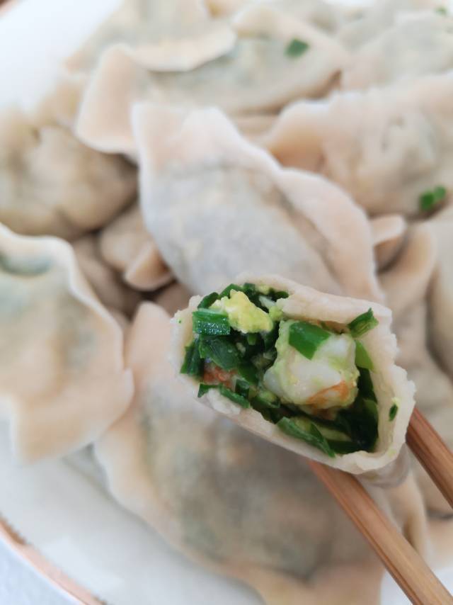 韭菜鸡蛋虾仁三鲜饺子