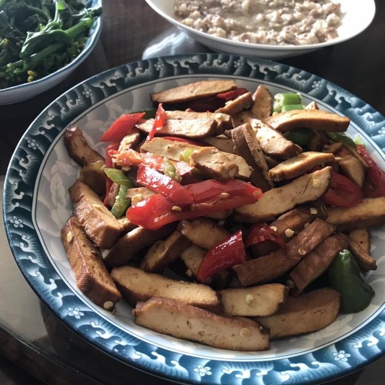 家常炒豆干