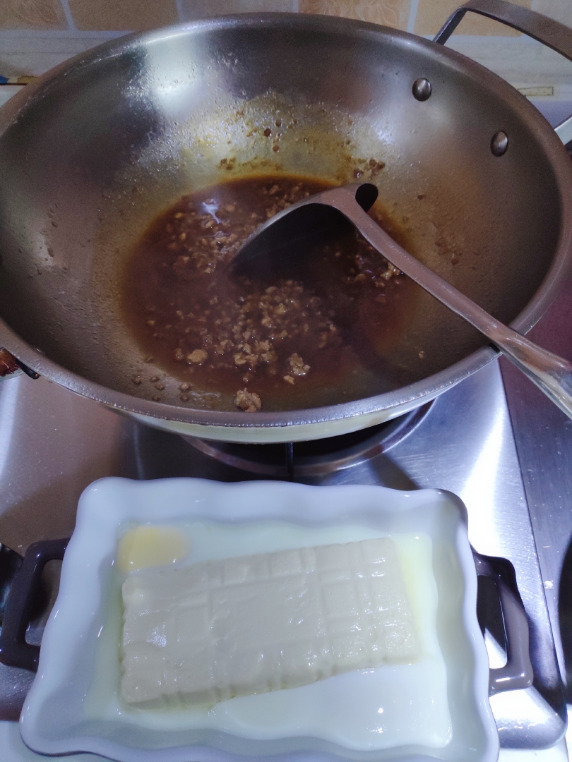 肉沫蒸鸡蛋豆腐的做法 步骤7