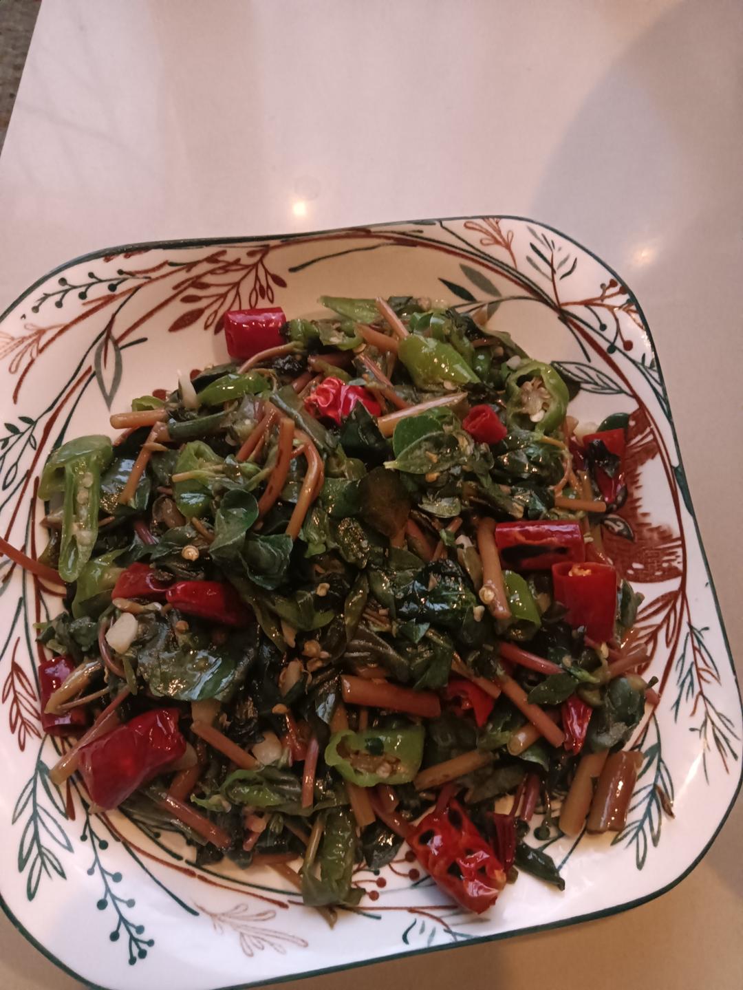 爆香马齿苋