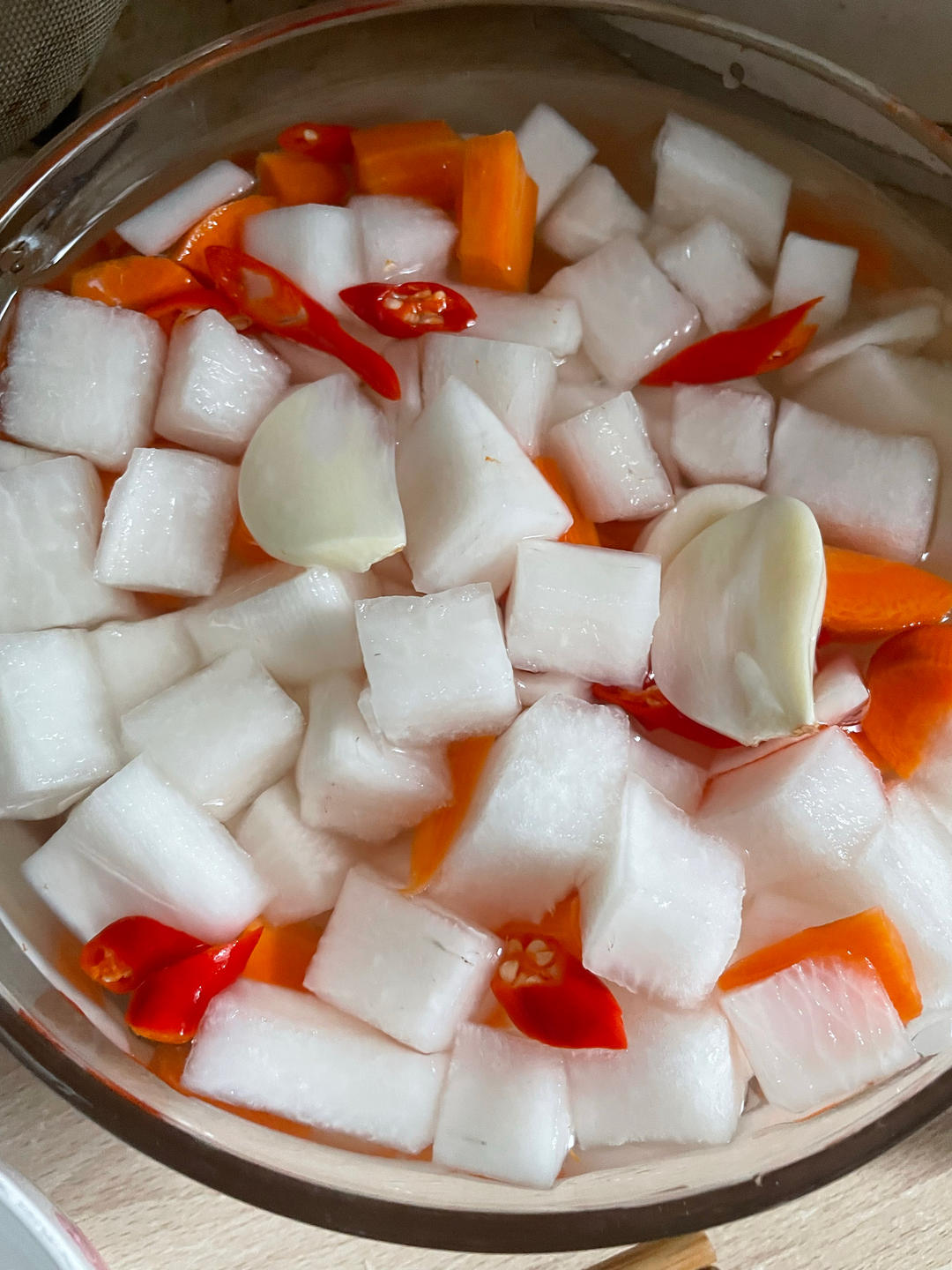 两步法酸甜萝卜泡菜