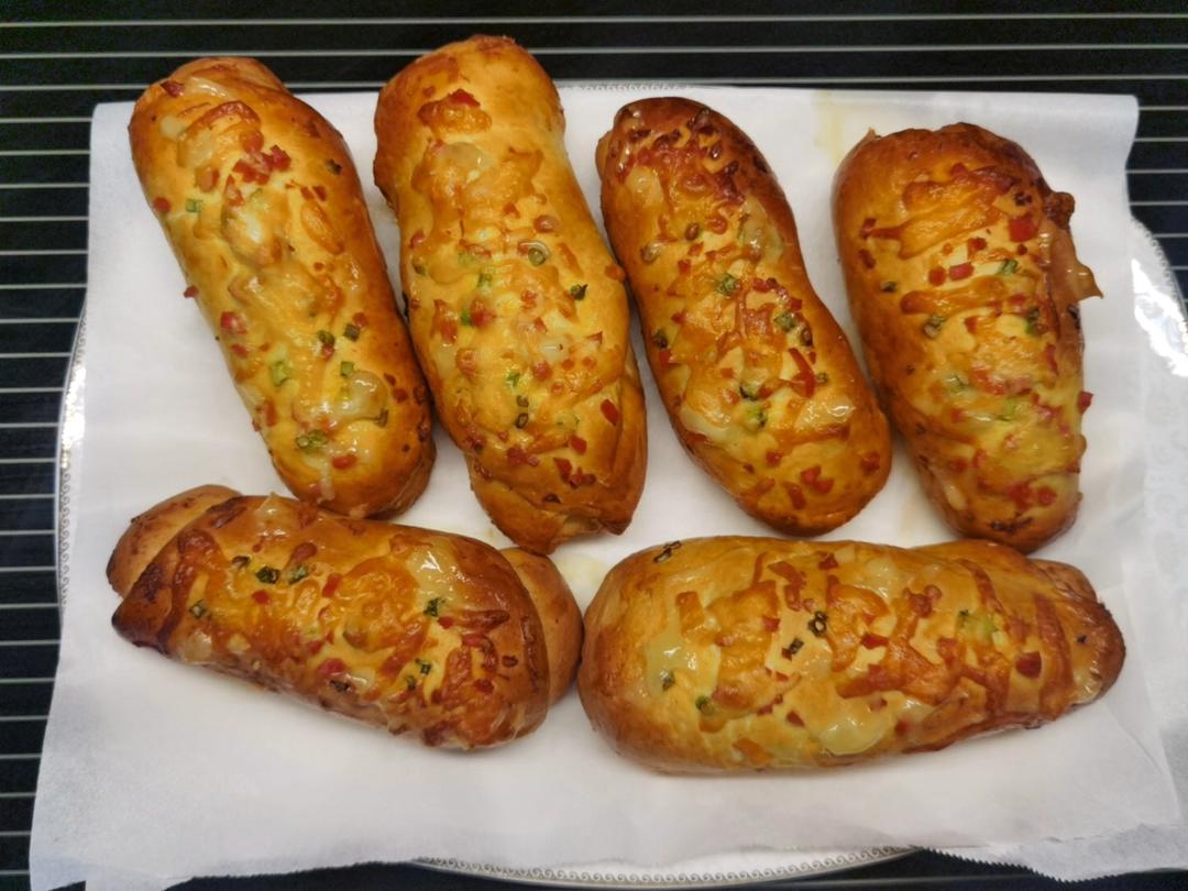 香葱火腿肉松面包