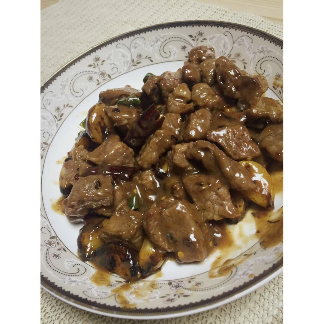 蒜烧牛肉粒