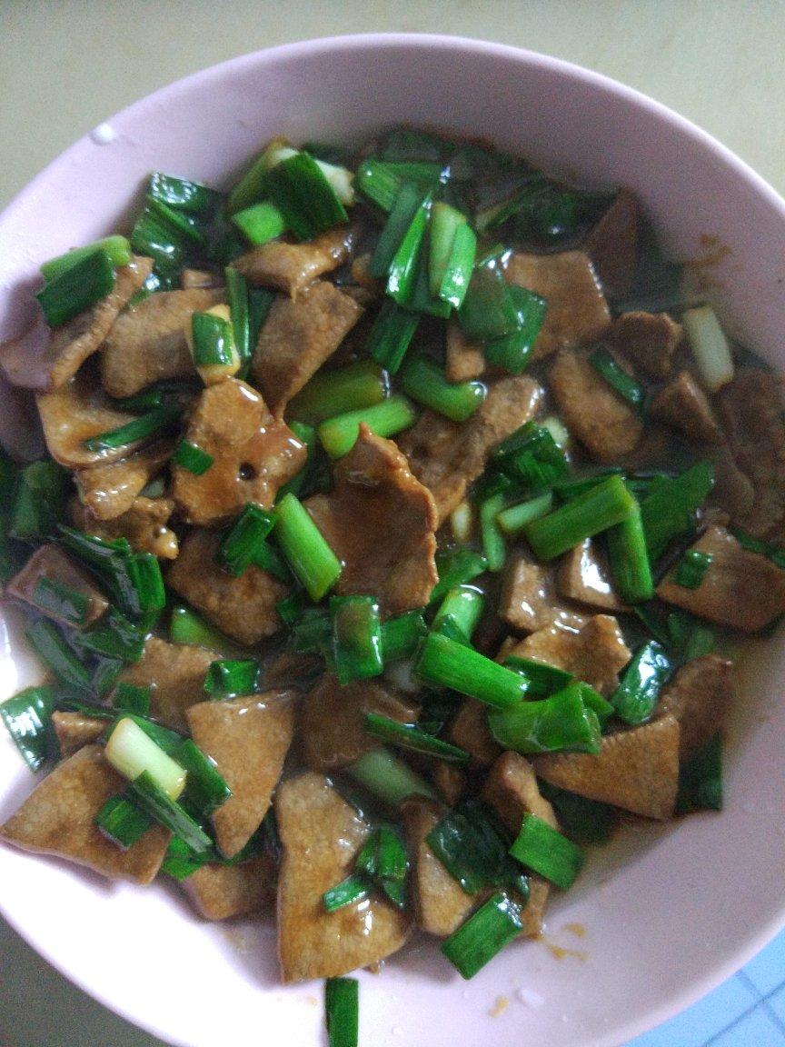 大蒜炒猪肝