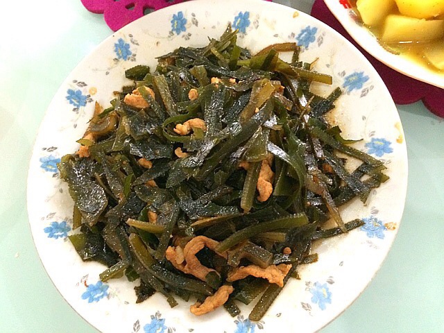 海带丝炒肉沫