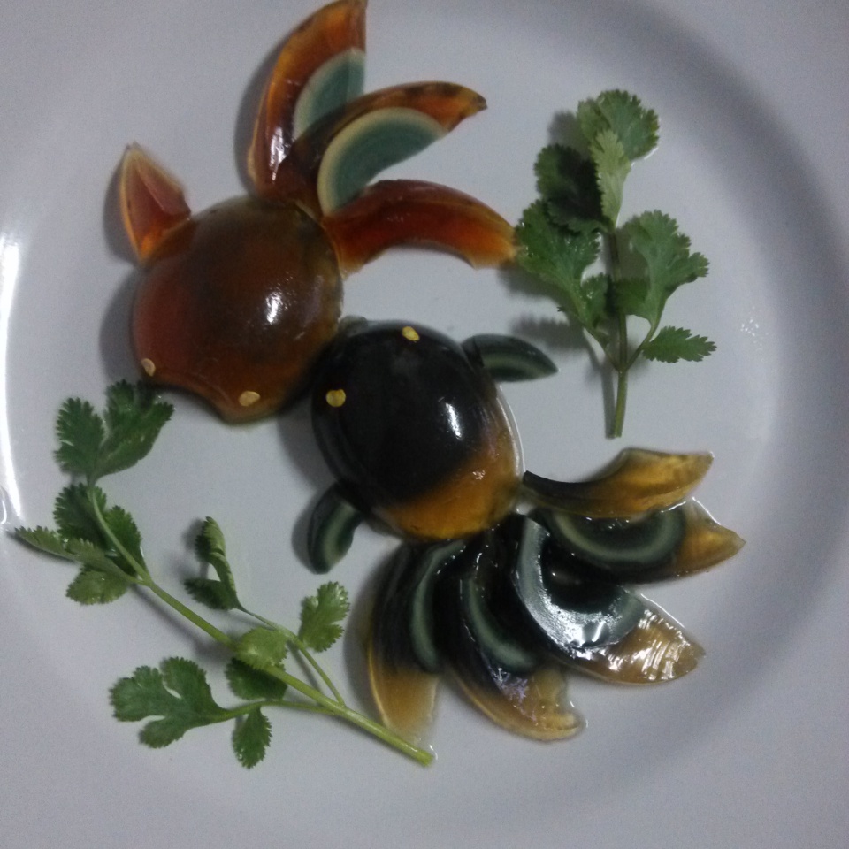 青衣蝴蝶做的金鱼皮蛋