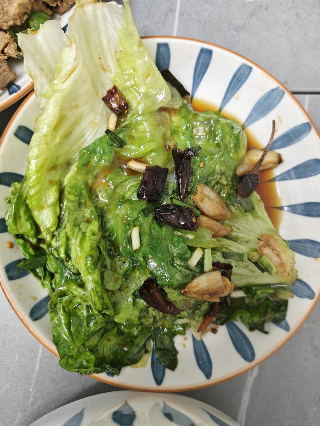 炝拌生菜（简单到不行却又好吃到爆）