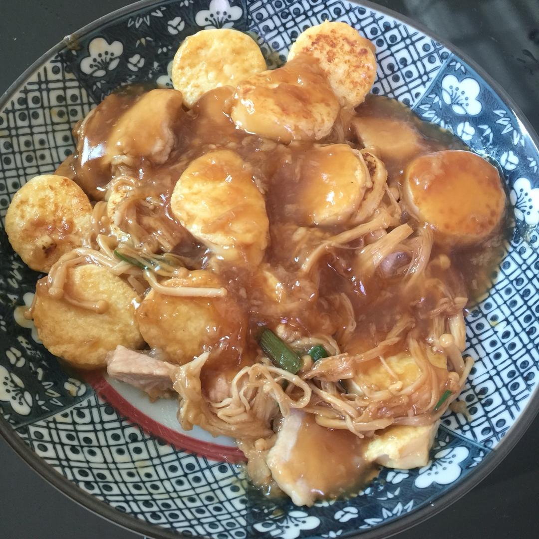 超级下饭菜--金针菇日本豆腐