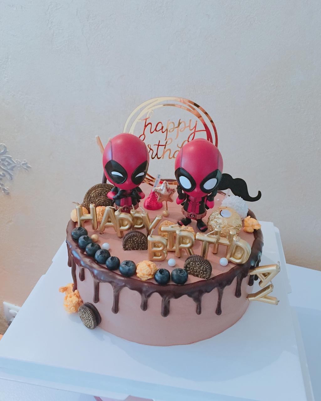 6寸巧克力甘纳许生日蛋糕
