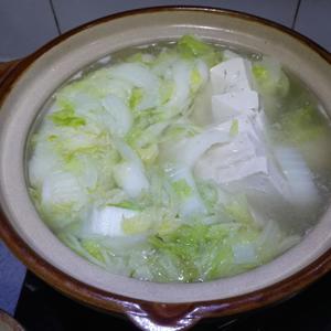 白菜炖豆腐(砂锅铁锅均可版）的做法 步骤8