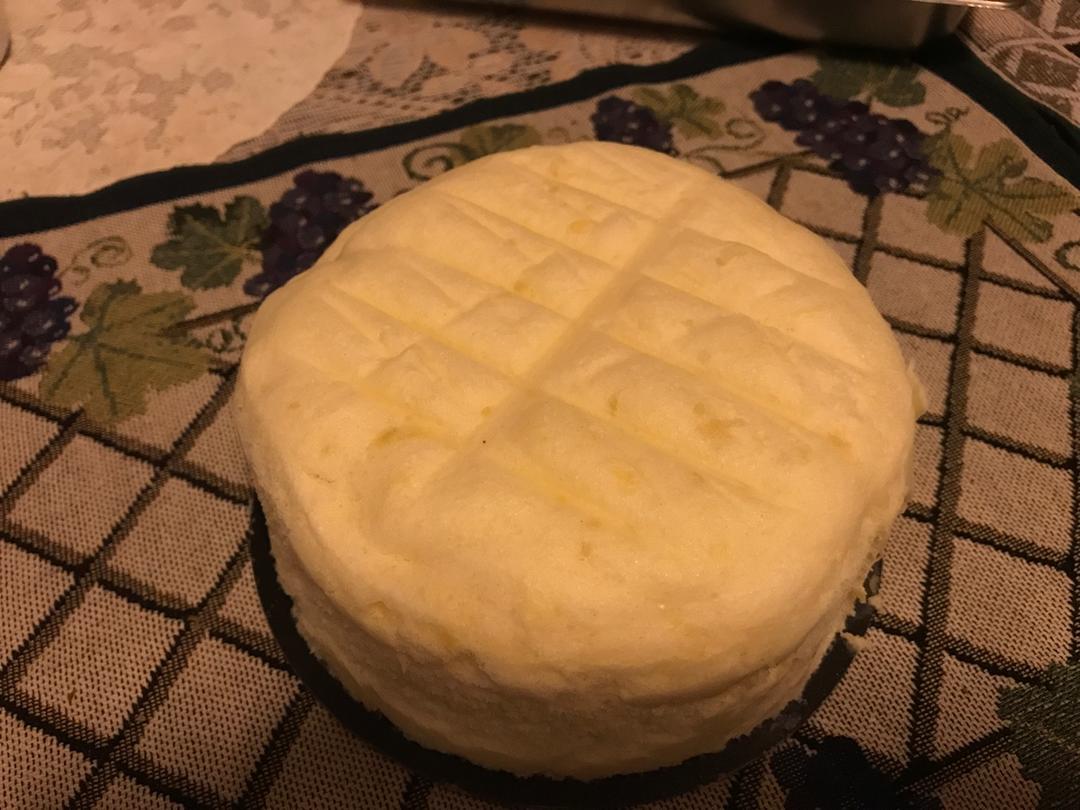 水嫩烫面蒸蛋糕