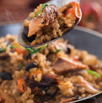 古龙豆豉鲭鱼炒饭的做法