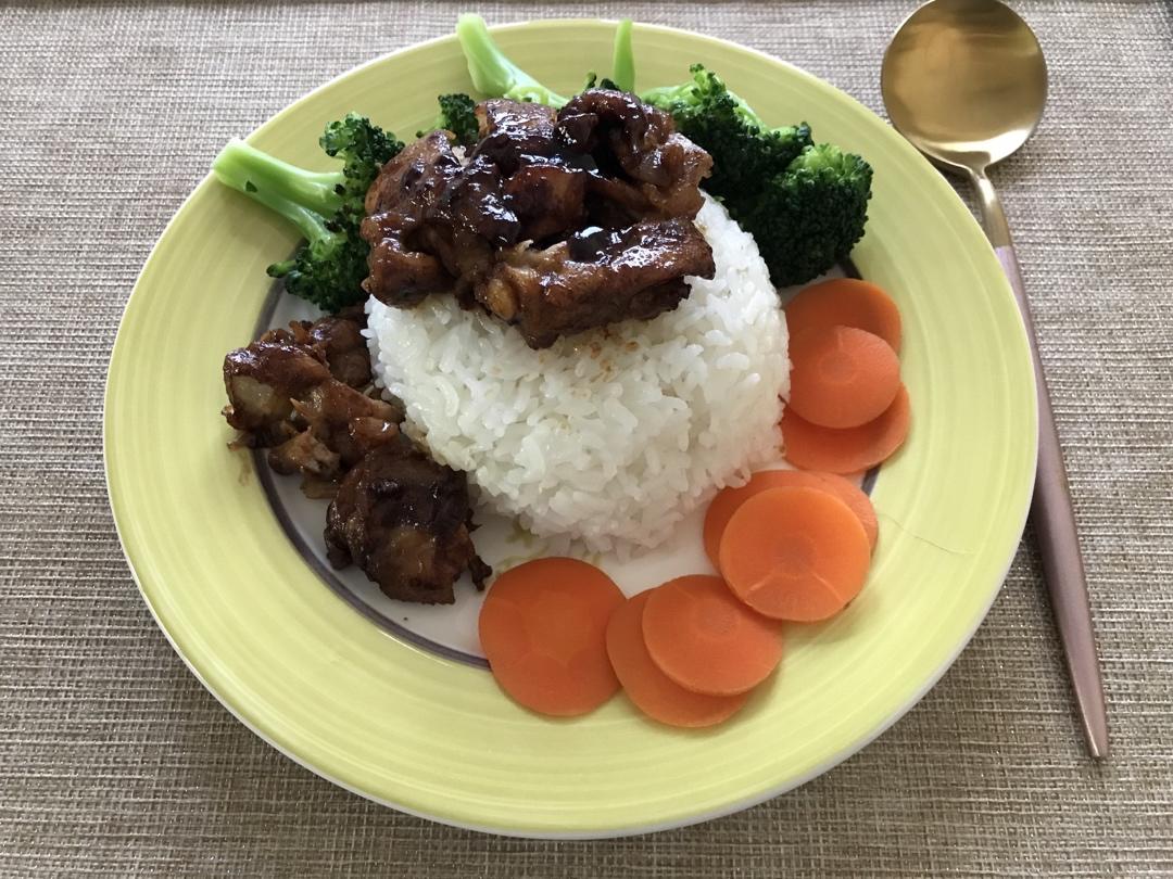 照烧鸡腿饭