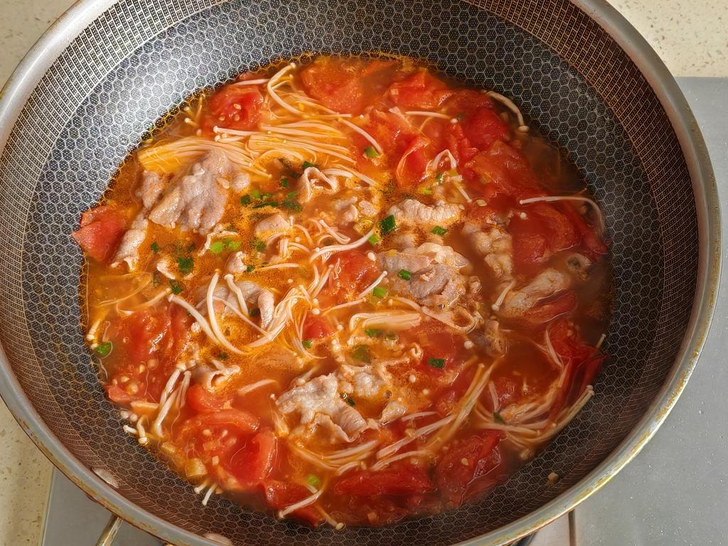 番茄肥牛金针菇