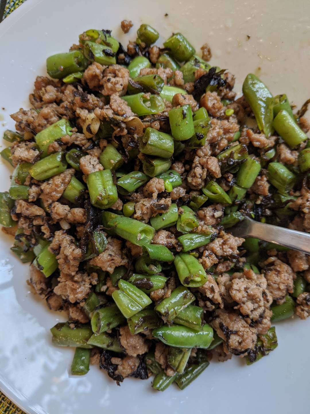 干煸榄菜肉末豆角