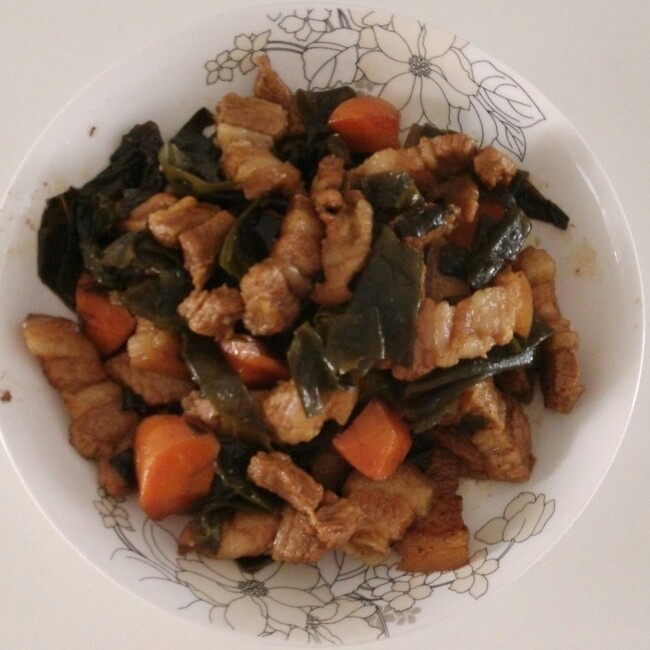 红烧肉炖海带