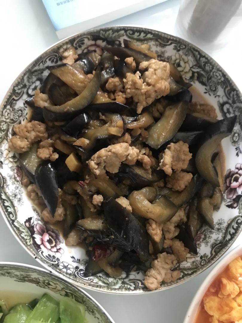 红烧肉沫茄子