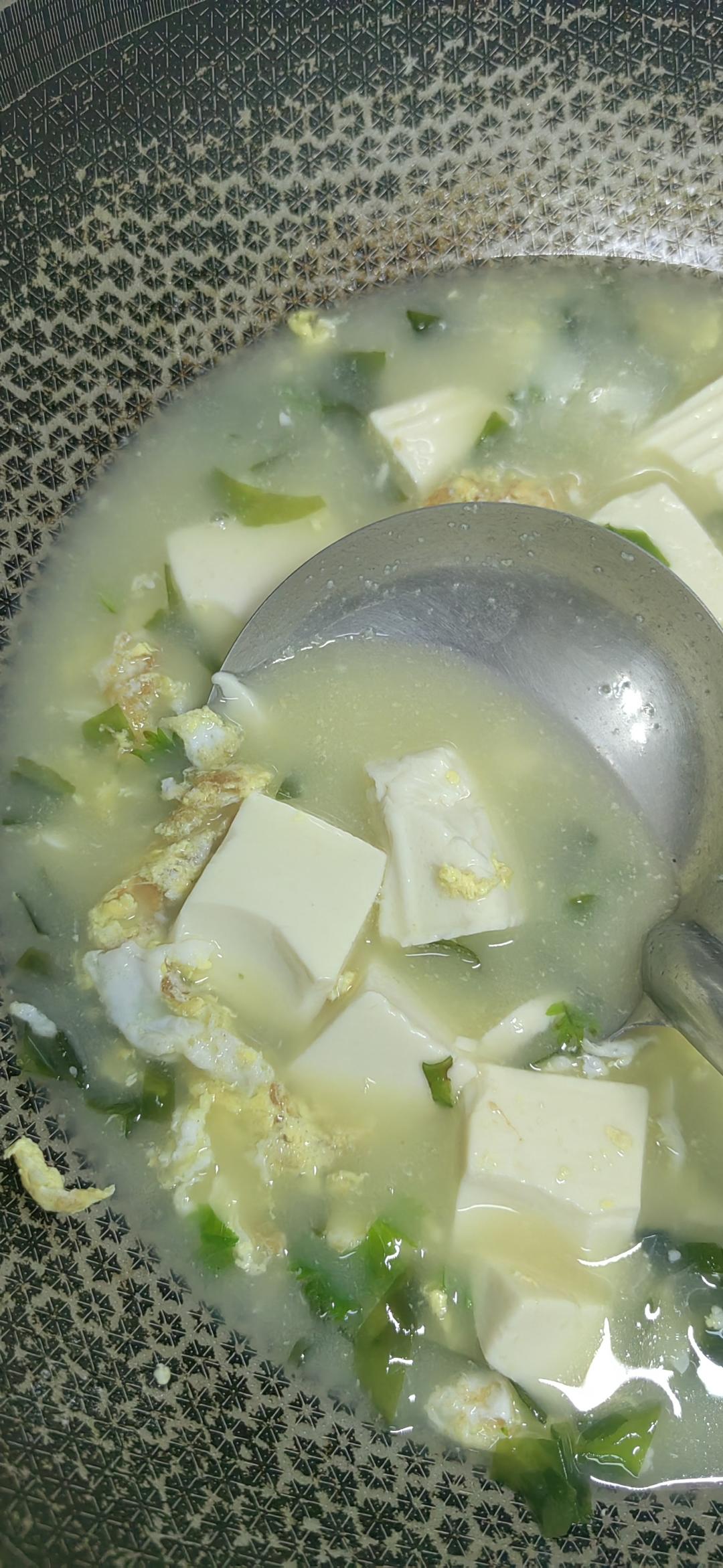 裙带菜豆腐汤🍲10分钟一锅出