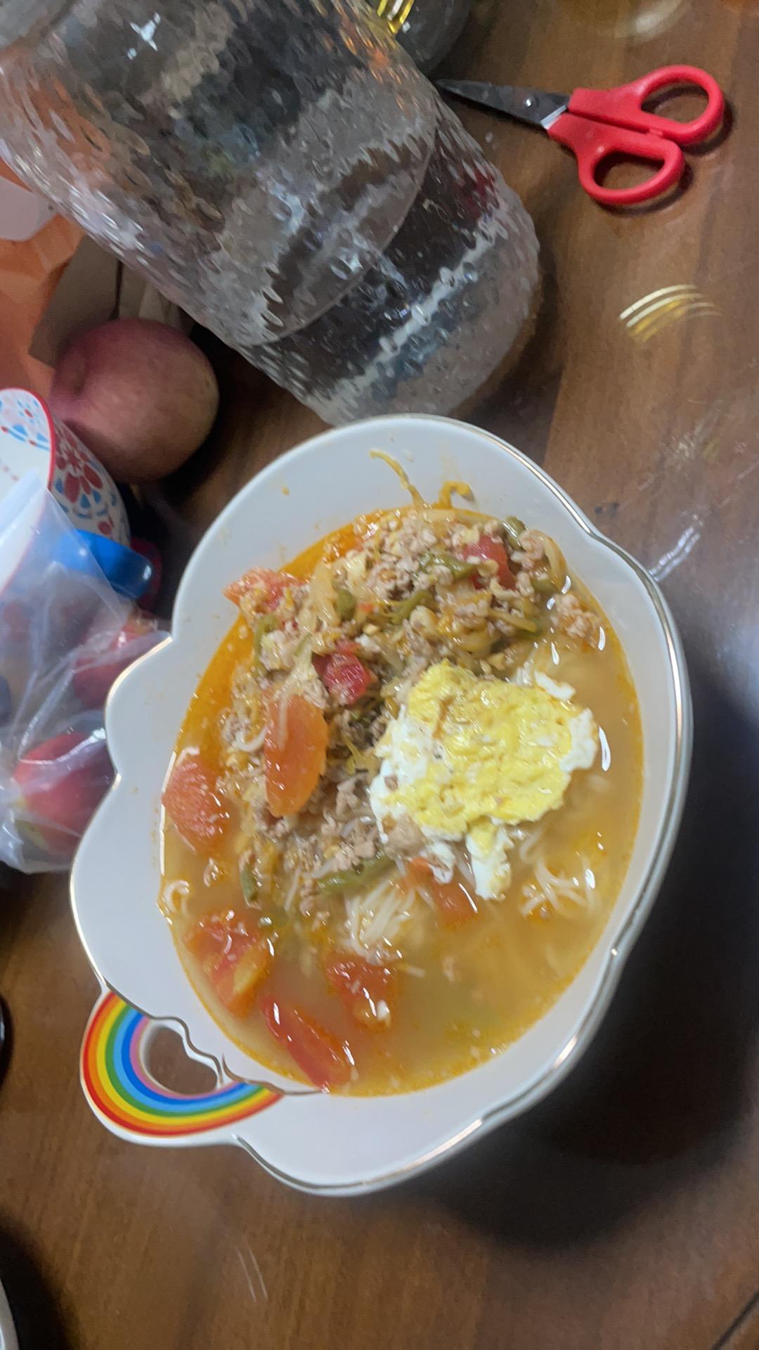 酸菜肉沫小锅米线