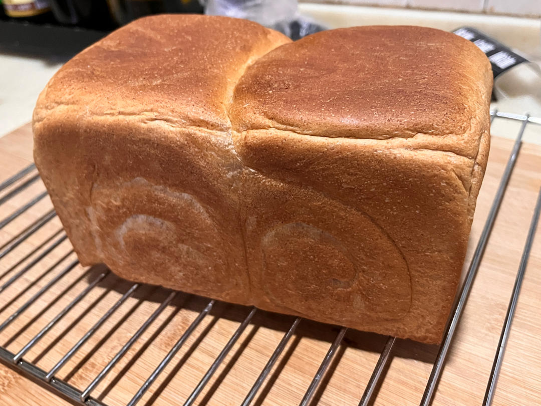 健康全麦吐司（超详细手揉水合法）