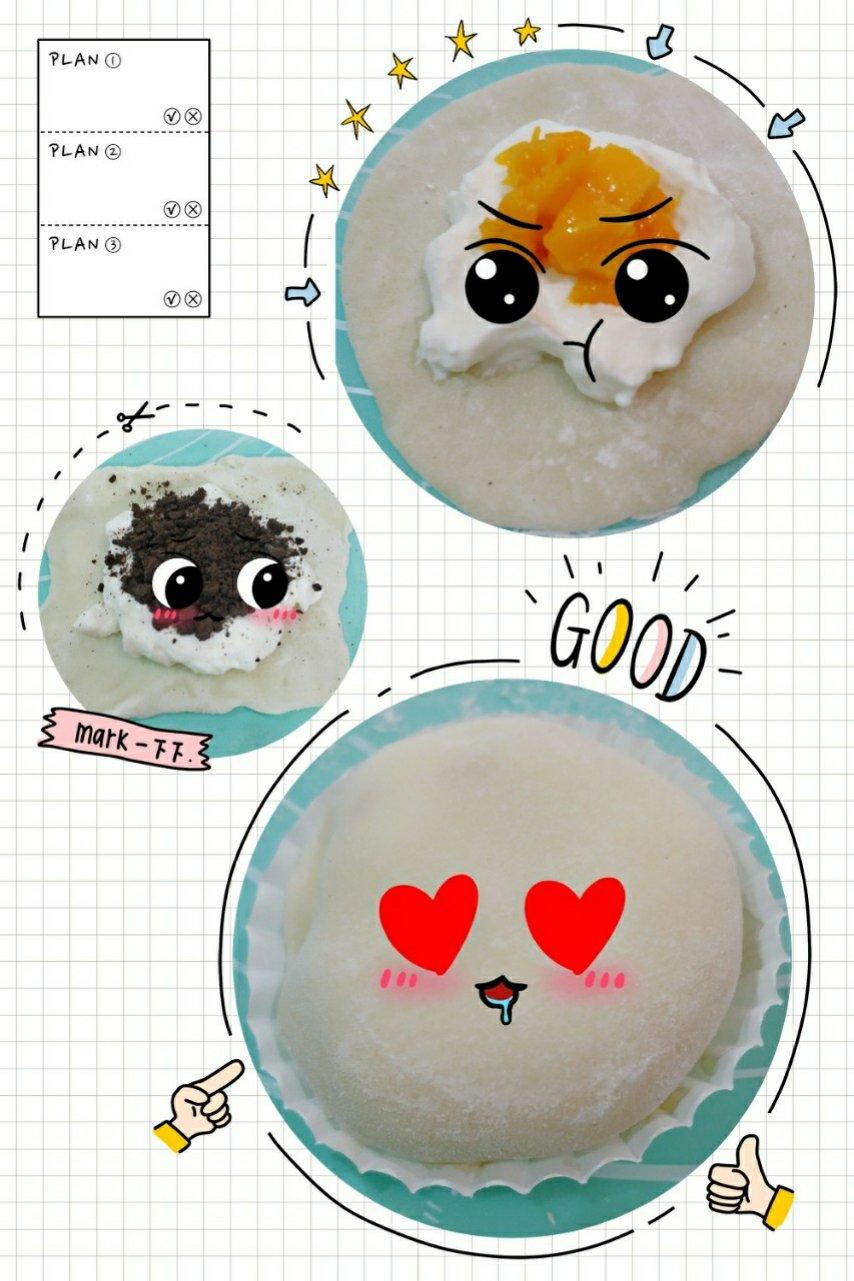 腹黑白胖子——奥利奥雪媚娘